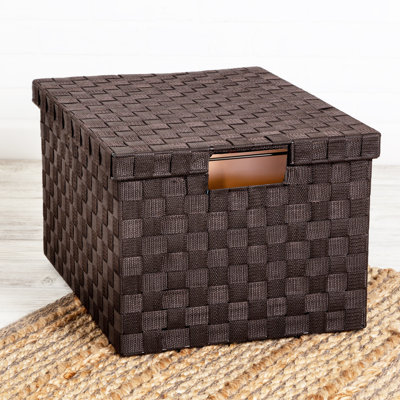 Grande boîte à dossiers tissée Anastasja