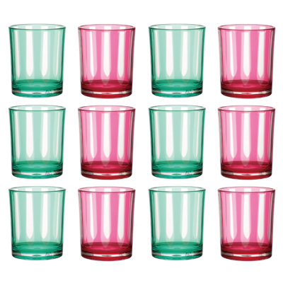 Verres à boire en acrylique avec motifs rayés