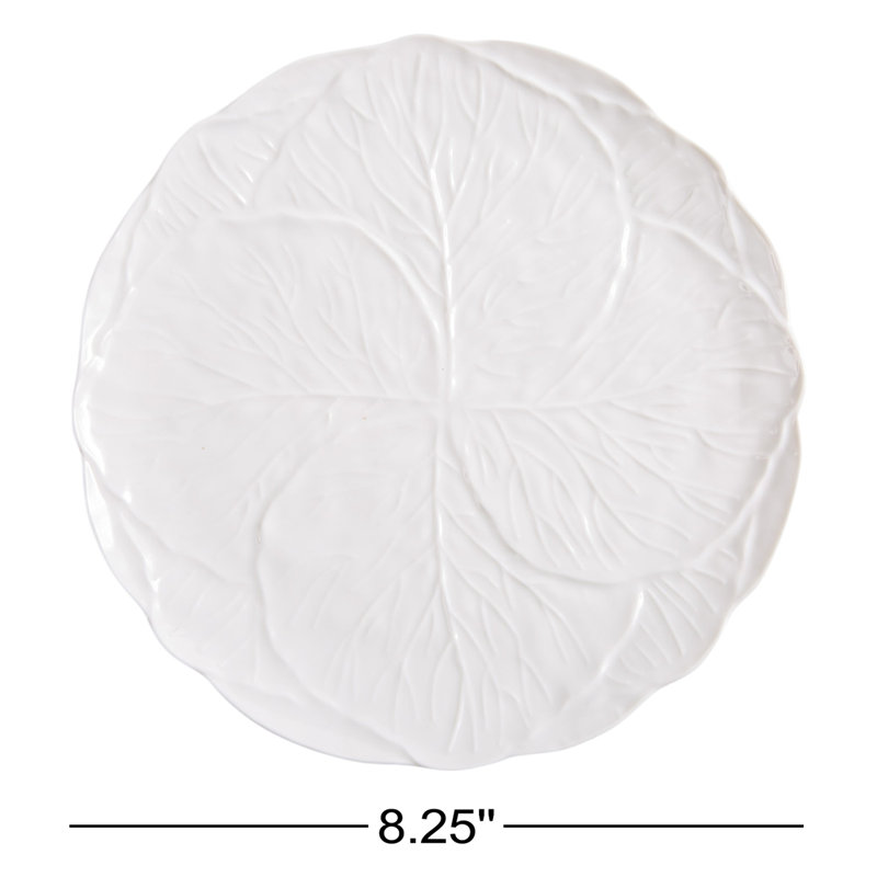 CABBAGE LEAF PLATES SET OF 4