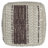 Grady 18"W Wool and Cotton Square Pouf-1811086377