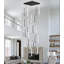 Lustre moderne 15 lumières DEL à intensité variable noir-130134088