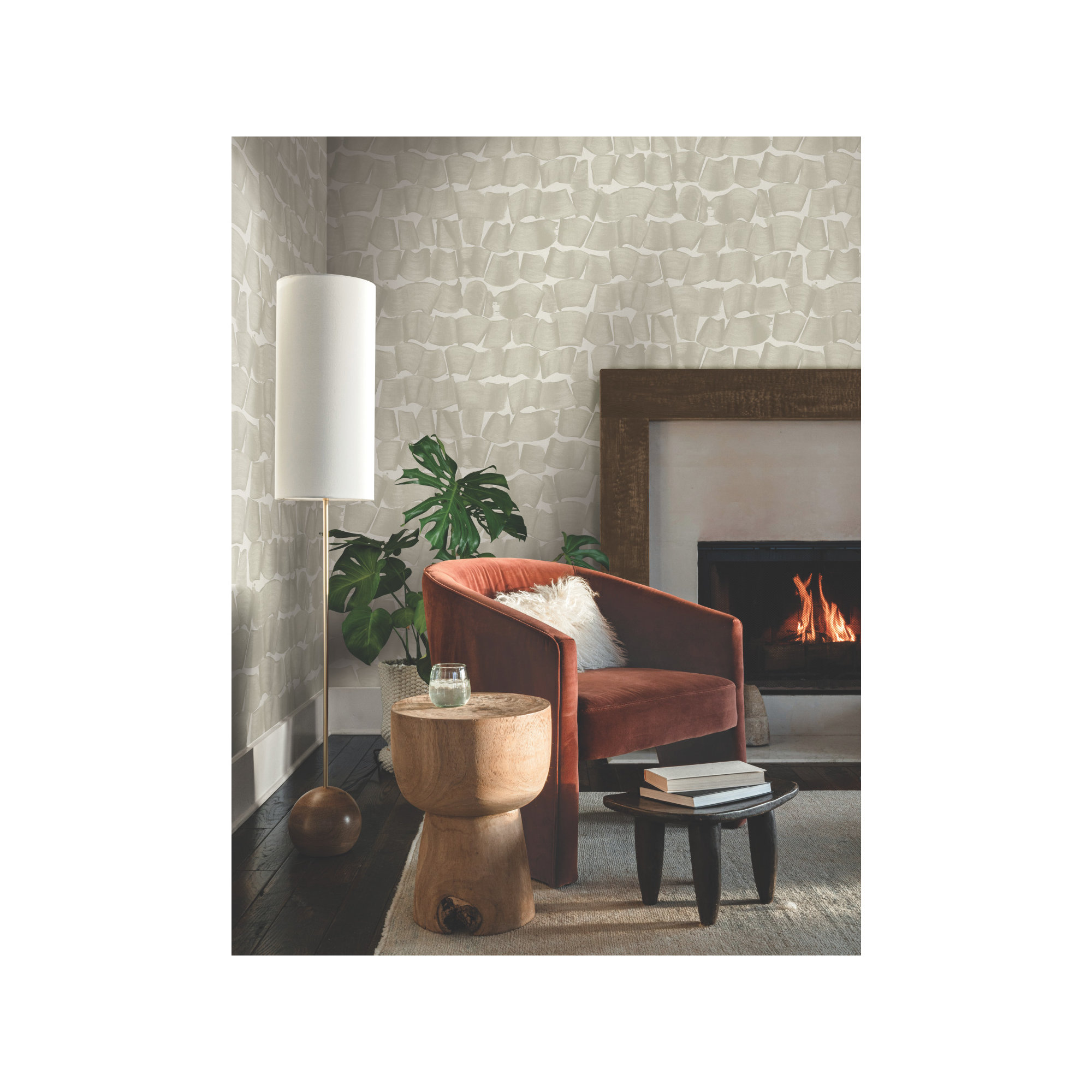 Ama Abstract Roll, Taupe
