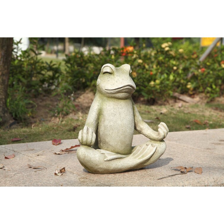 Meditating Lotus Frog Statue only $59.95 at Garden Fun