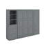 Grand lit escamotable avec tiroirs et tablettes-381021202