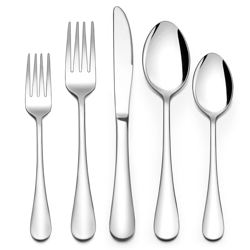Brayden Studio Caitlain 60 Piece Stainless Steel Cutlery Set , Service for 12