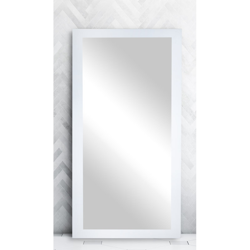 Miroir de salle de bain, 33 po x 72 po, Blanc