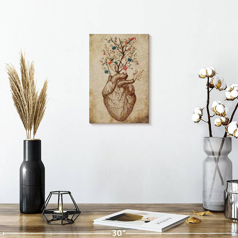 Keiri Heart Spring Floral, 12" H x 8" W