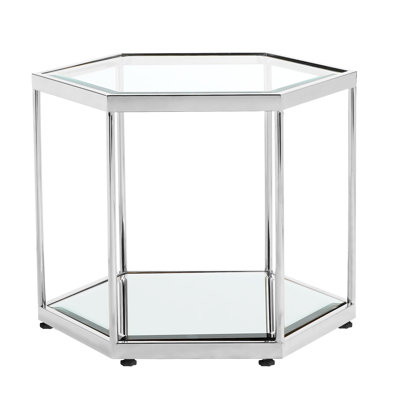 Mayson Glass Top End Table