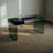 Modern Black Glass Writing Desk With Hidden Drawer Sleek Tempered Glass Study Table For Home Office Or Bedroom