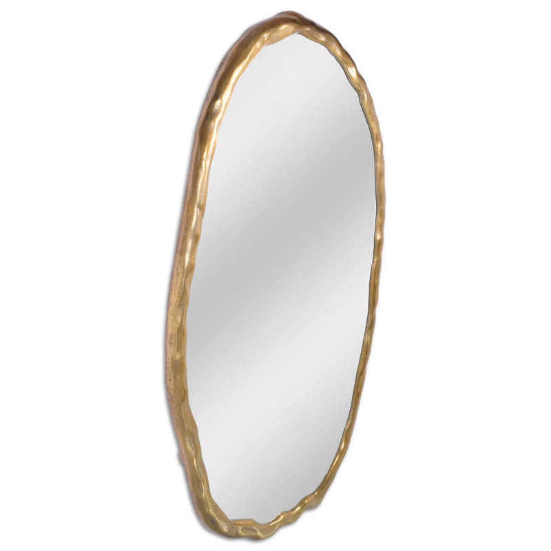 Nola Aluminum Novelty Mirror, 24" x 24", Gold