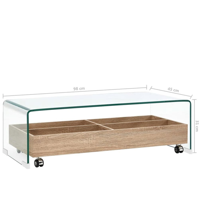 Able Abstract Coffee Table with Storage