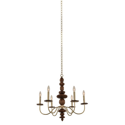 Lustre champagne Lassen 6 LT Kalco