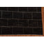Tapis géométrique noir en laine noué à la main à motif géométrique 5 pi 8 po x 8 pi 6 po