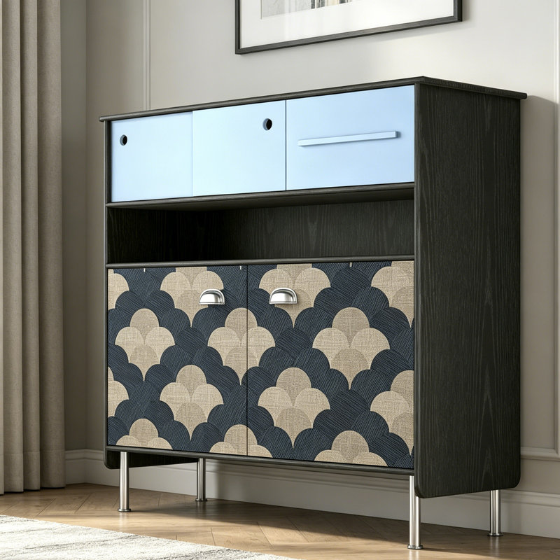 French Retro Simple Style Accent Cabinet