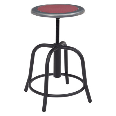 Adjustable Height Ergonomic Lab Stool with Footrest