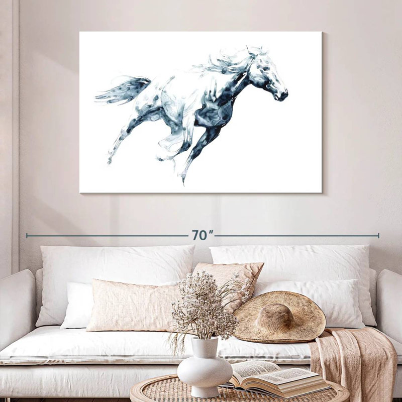 Brampt Sapphire Gallop I, 32" H x 48" W