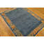 Tapis bleu antique en soie bleue