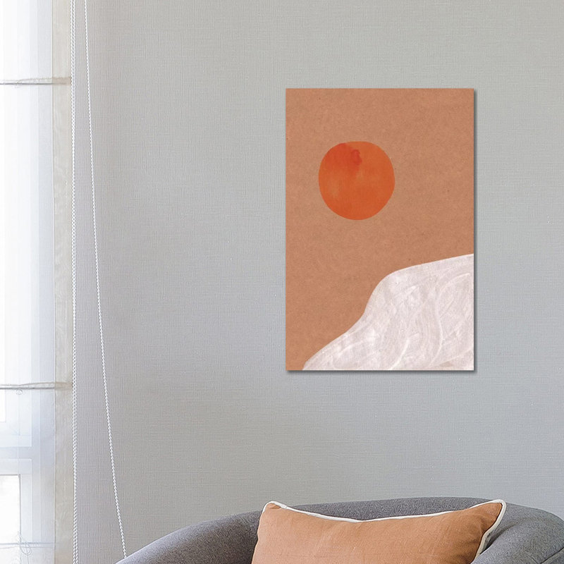 Abstract Sun by Whales Way - Print on Canvas, Wrapped Canvas, 66.04cm H x 45.72cm W x 1.91cm D