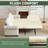 Durable Sofa Loveseat  Convertible Sleeper Sofa Bed, Upholstered Sofa For Indoor