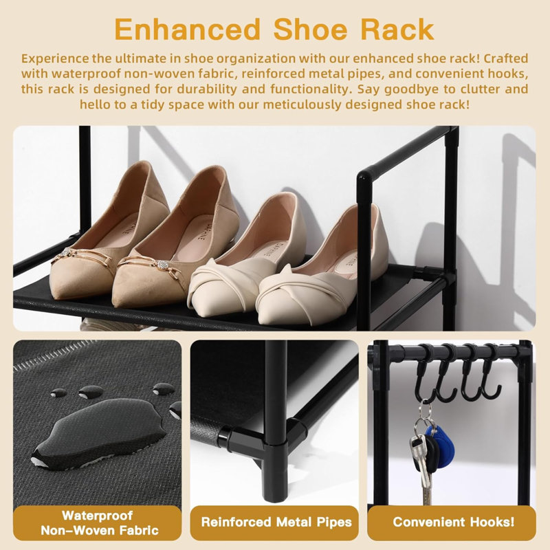 20 Pair Stackable Shoe Rack