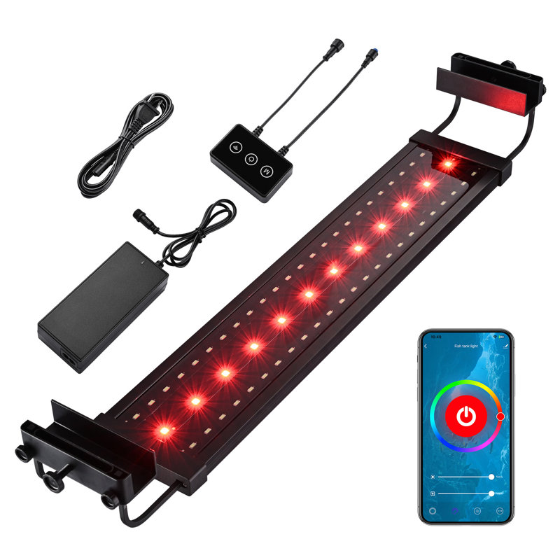 Erryn Aquarium Light, 3" H x 30.7" W x 4.1" D