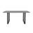 Gerolakkos Rectangular with Steel Base Dining Table-1365127683-1365127684