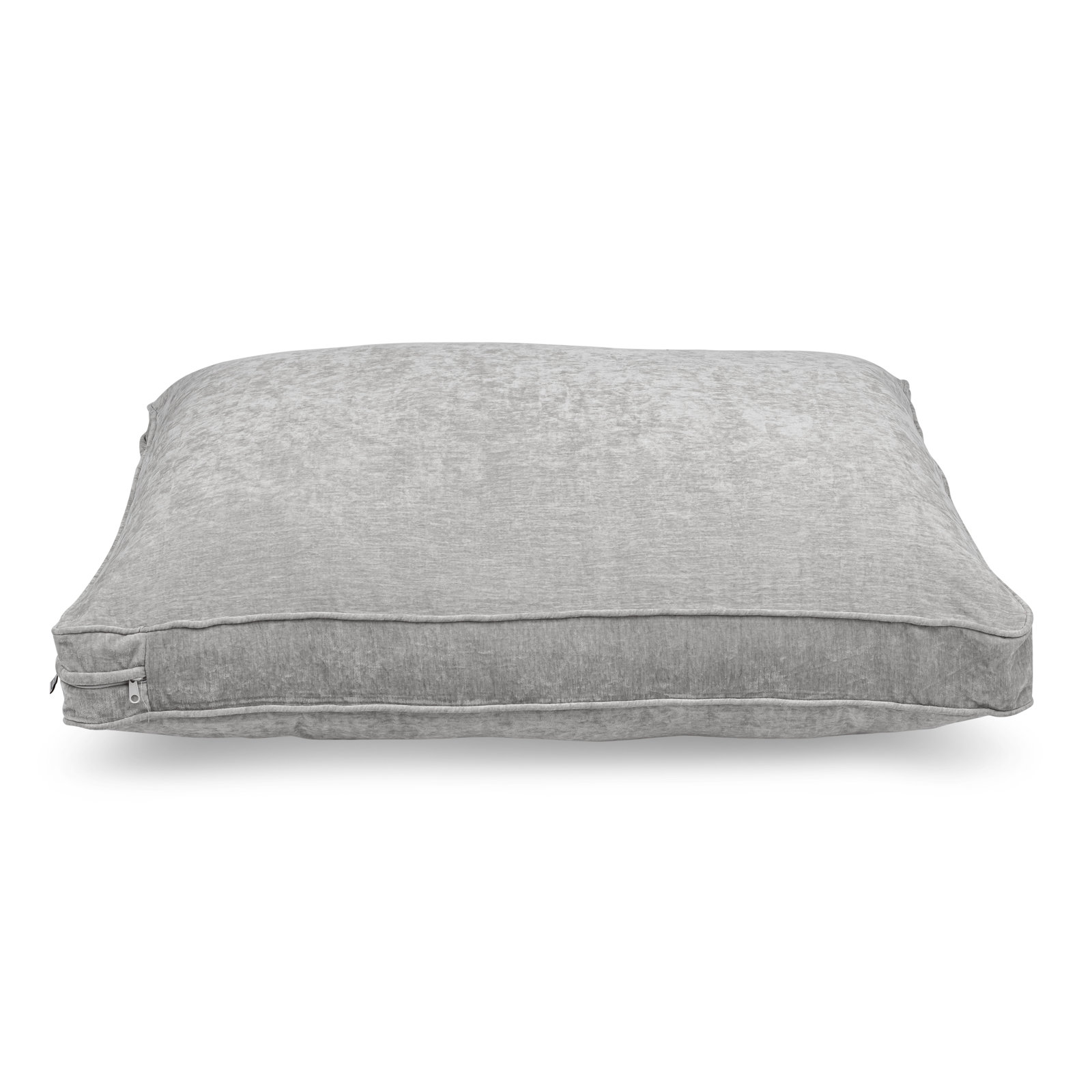 Alek Dog Bed, Small (26” X 18” X 3"), Light Gray