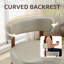 Chaise d'appoint rembourrée en similicuir-1189202461