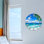 Horloge murale en verre
