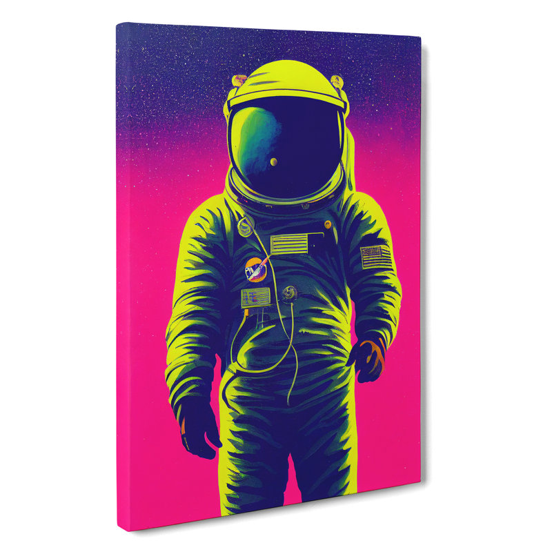 XC1022-1765X Daring Astronaut - Wrapped Canvas Print, 50cm H x 35cm W x 3cm D