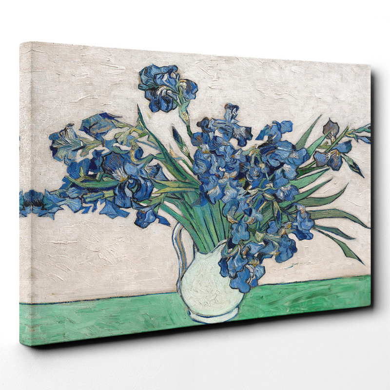 Iris Irises Flowers by Vincent Van Gogh - Wrapped Canvas, 70cm H x 100cm W