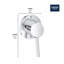 Garniture de robinet de douche à inverseur à 2 voies à poignée simple Concetto ™-20326515