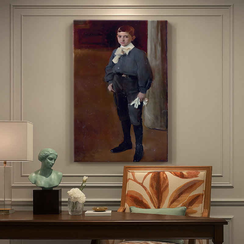 Portrait de l'enfant, José Maria Suárez, 18 x 27