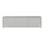 Chadwic Modern minimalistic TV cabinet with 3 doors, push-to -open mechanism, engineered wood, warm taupe, 154.2 cm W x 41.5 cm H x 34.9 m D-123756029