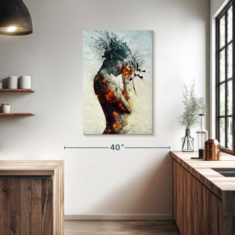 Leisha Deliberation I, 39" H x 26" W