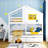 Vandenbosch Twin over Twin House Bunk Bed with Drawers by Harper Orchard-1732534046