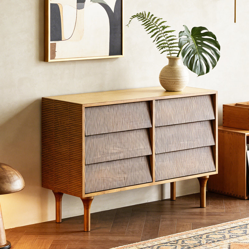 American Retro Style Sideboard, Burlywood