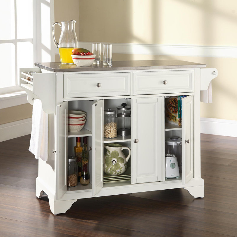 Haslingden Kitchen Island, White