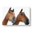 Two Chestnut Brown Horses In Abstract - Wrapped Canvas Painting-55301649