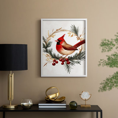 «Christmas Holiday Art CML XXXI», reproduction d'art encadrée - bois massif