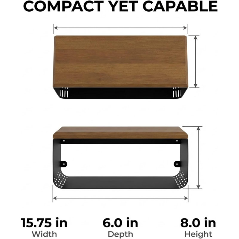 15.75 W Nightstand, Walnut, Set of 2
