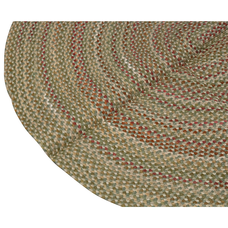 Hand Knotted Wool Area Rug in Green