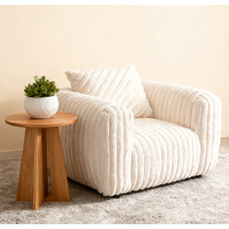 Chaise d'appoint moderne, blanc