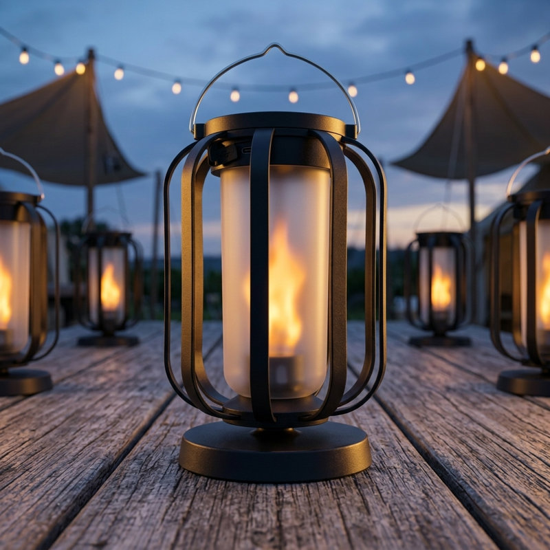 FoxFlame Modern Flame Lantern, 1pk, 1 Pack