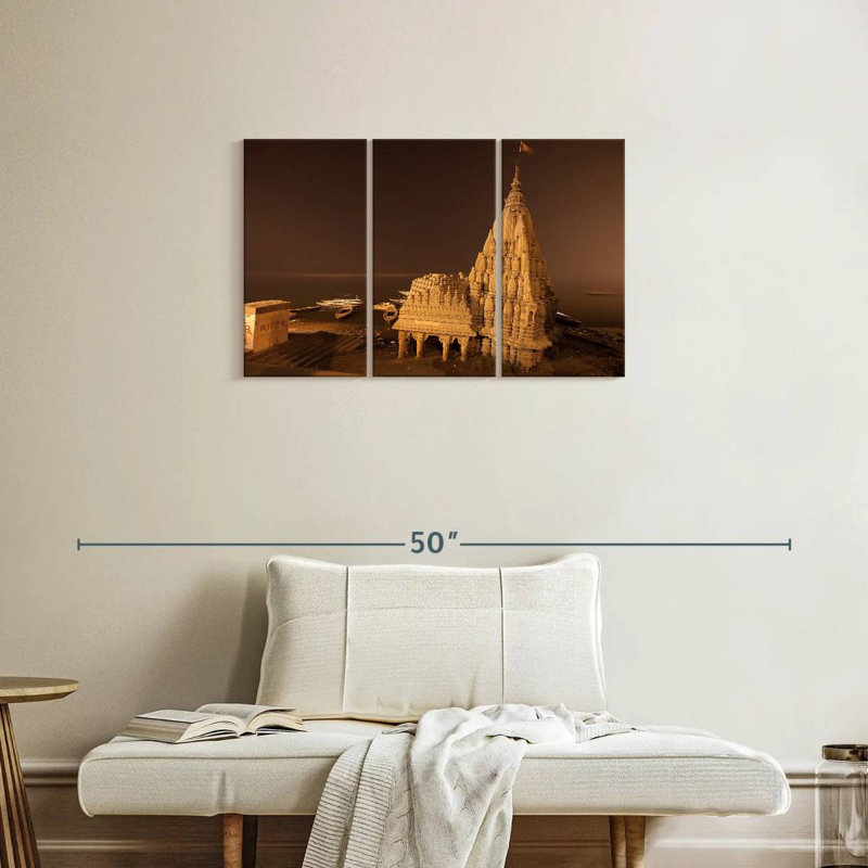 Rorry Ganges River Temple Ruins, 20" H x 33" W