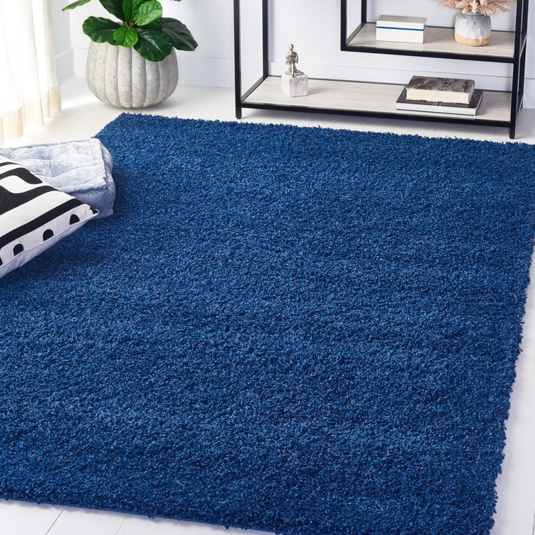 Tapis de couleur unie à poils longs Rizco Performance