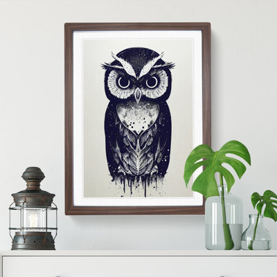 Owl Graffiti - Framed Print