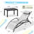 EROMMY Outdoor Iron Chaise Lounge Set-97842763