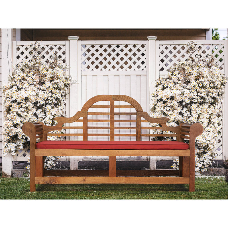 Morrilton Solid Wood Acacia Outdoor Bench, Red