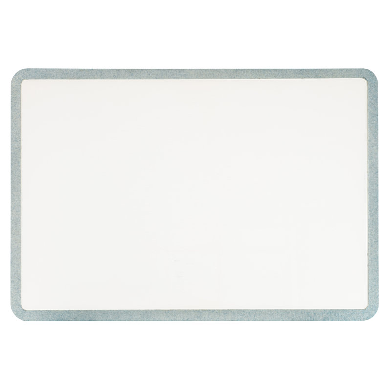 Gray and White Rectangular Wood and Glass Cocktail Table